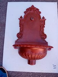 fontana a parete color rame