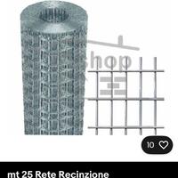 Rete recinzione 25mt alt 1,50 elettrosald zincata