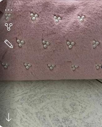 pochette rosa con pallini