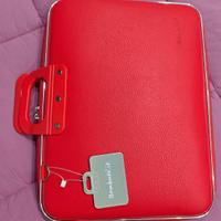 Borsa Valigetta Bombata rossa, dimensioni 46x36x8