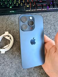 IPhone 15 pro Titanio blu 128gb con Sim + eSim