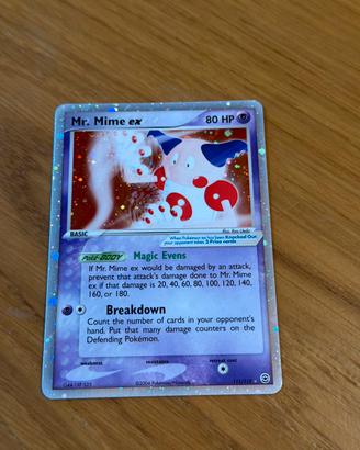 Mr mime ex pokemon card da 10 perfetta