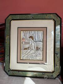 Quadro in argento realizzato a mano