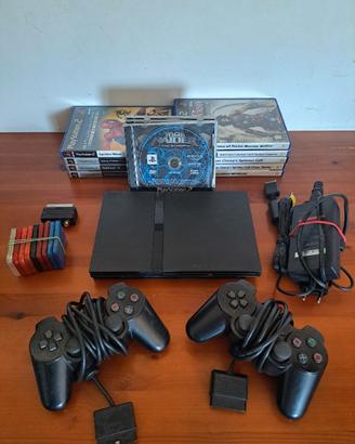 Ps2 slim nera giochi completa