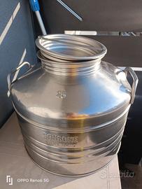 bidone acciaio inox 25 litri
