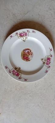 coppia di piatti vintage  anni 1900 in ceramica