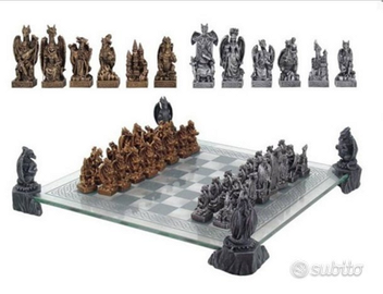 Scacchi draghi in resina