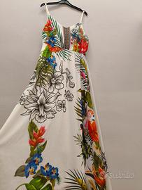 🌺 Abito bianco elegante in velo Tg. M 🌺