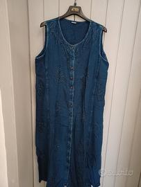 Vestito jeans leggero taglia unica SMANICATO