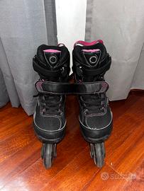 Roller Oxelo adulto Nero-Viola