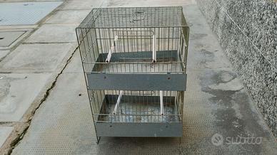 Gabbia  doppia ideale per uccelli da richiamo