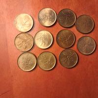 Gruppo 11 monete 20 lire