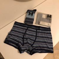 Boxer uomo + calza in coordinato HUE blu a righe