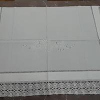 Copri cuscini antichi in cotone con pizzo 