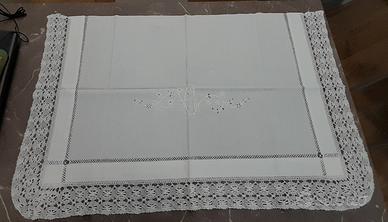 Copri cuscini antichi in cotone con pizzo 