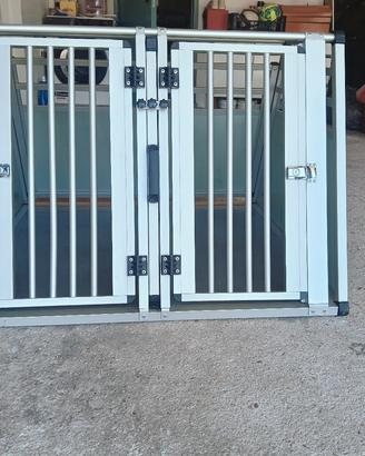 trasportino/kennel doppi per cani