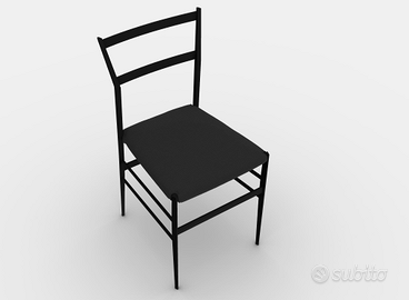 Sedie Cassina 699Superleggera Gio Ponti Nere Pelle