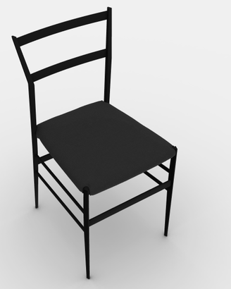 Sedie Cassina 699Superleggera Gio Ponti Nere Pelle