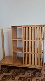 Armadio a vista Ikea in bamboo