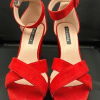 Scarpe eleganti rosse con tacco tg. 36