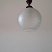 lampadario antico in vetro