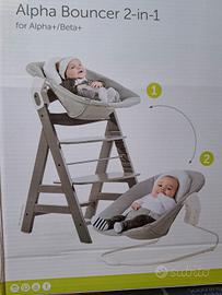 Sdraietta Hauck Alpha Bouncer 2in1 completa