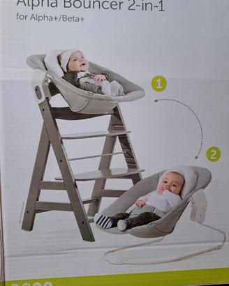 Sdraietta Hauck Alpha Bouncer 2in1 completa