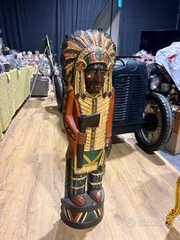 Statua indiano in legno SCONTO