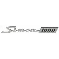 Scritta Emblema Targhetta auto Simca 1000 prima se