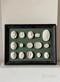 Quadretto con cammei in scagliola