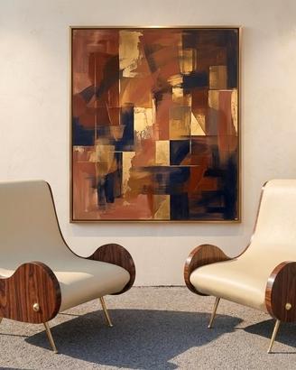 Coppia di poltrone di alta ebanisteria