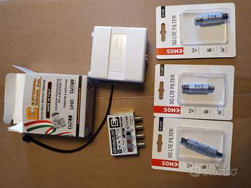 amplificatore antenna tv Cusano + filtri 5g Emos
