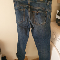 Jeans donna Liujo con volant in fondo