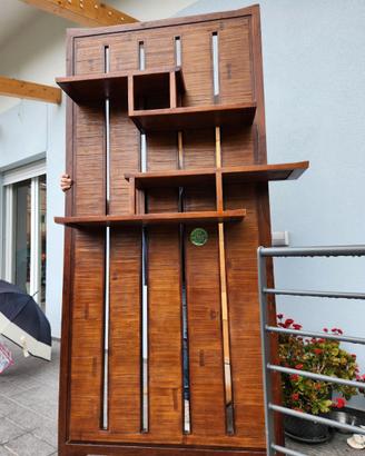 2 librerie in legno massello