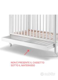 Lettino Pali Ciak con materasso e doghe
