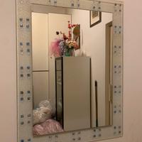 Specchio da parete 60x80 in vetro Murano