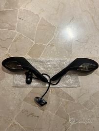 Specchietti moto CBR, con frecce fumè - nuovi