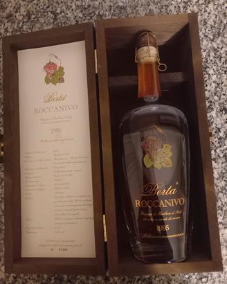 Bottiglia di Grappa Berta Roccanivo 1995 numerata 