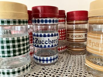 Vasetti vetro pubblicitari Nutella anni 70 e 80
