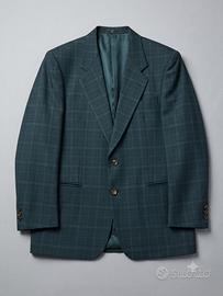 Giacca Valentino verde principe Galles taglia 52