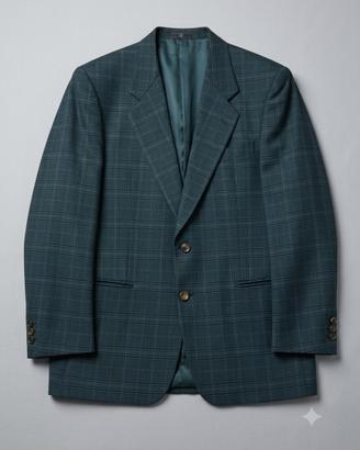 Giacca Valentino verde principe Galles taglia 52