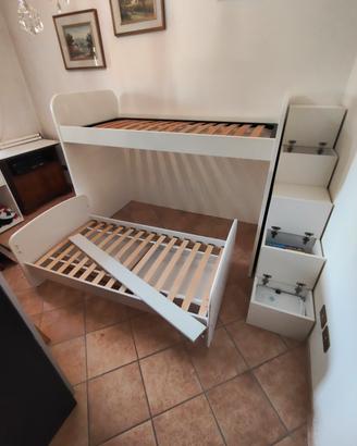 Lettino a soppalco