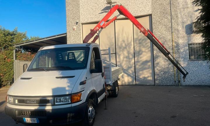 Iveco Daily 35C12 Cassone Fisso + Gru Fassi F28