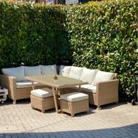 Salotto in rattan leroy Marlin 6 posti + tavolo