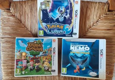 Set nintendo 3ds-Pokemon luna animal crossing nemo