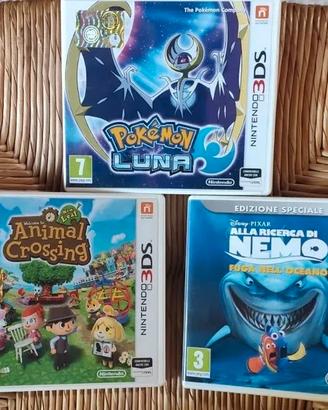 Set nintendo 3ds-Pokemon luna animal crossing nemo