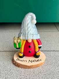 Gnoma natalizia 8 cm realizzata con stampante 3D