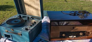 radio d'epoca e gira dischi 