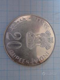 Moneta INDIA Ag. 20 rupie 1973