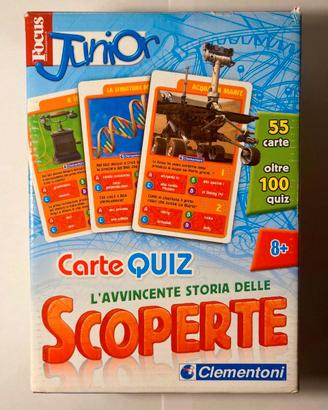 carte quiz sulle Scoperte Clementoni +8 anni usato